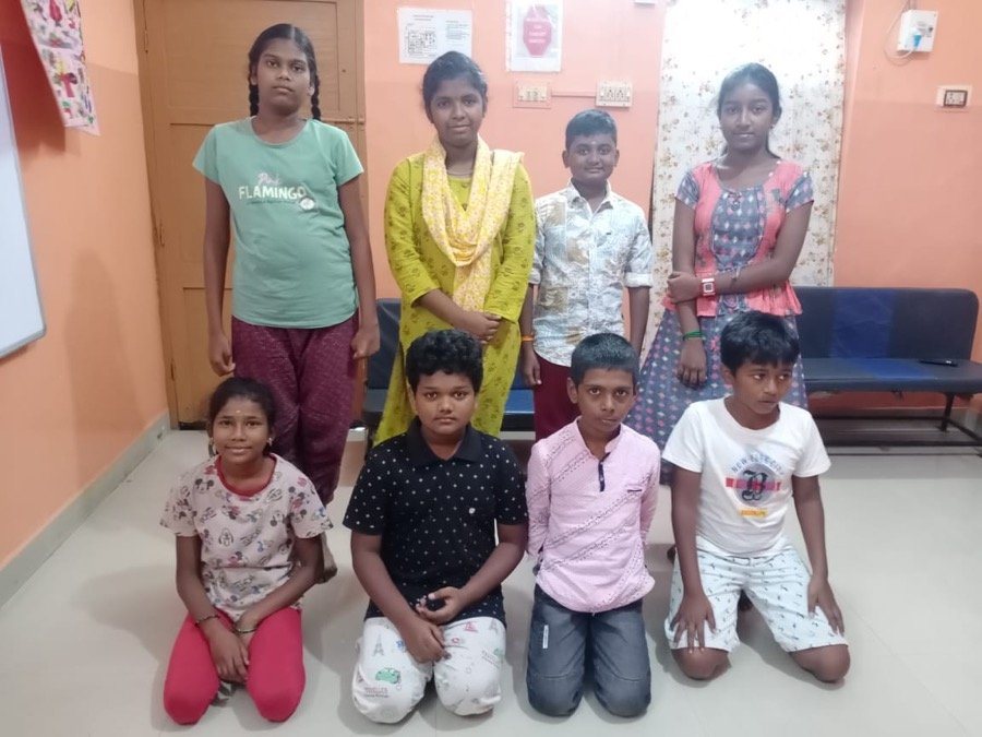 KarmaCorps children at the Chetpet centre, 2023